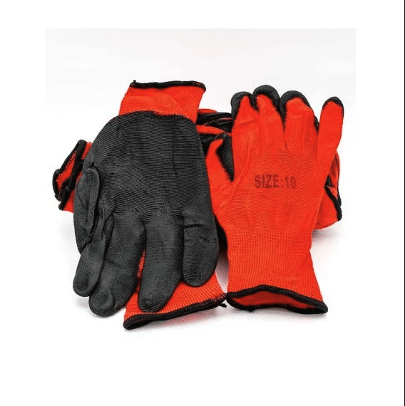 Manusi de protectie acoperite cu latex, marimea 10