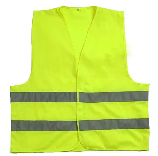 Vestă reflectorizantă verde, două benzi