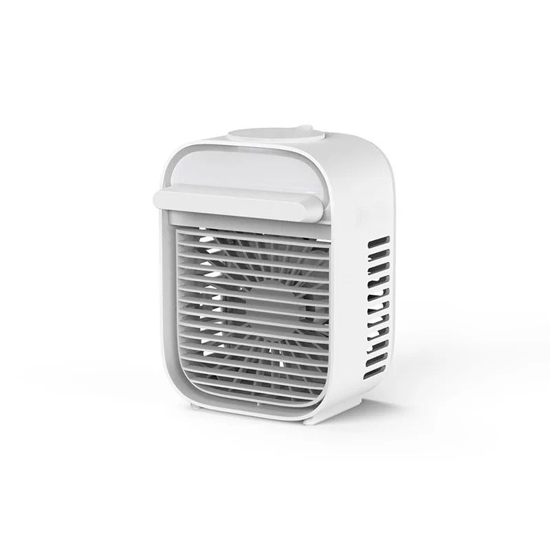 AC Cooler auto Ventilator portabil jrh Air/ Racitor de aer, 3 trepte viteza, 10W, Umidificare, alb-albastru