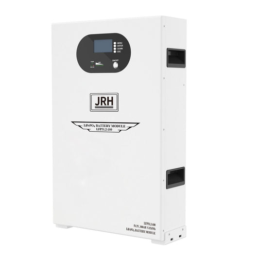 Baterie Solară LiFePO4 JRH 5.12 kWh, 51.2V, cu Display si bms