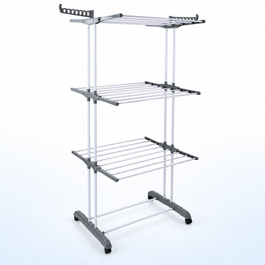 Uscător de rufe pliabil, 3 niveluri, compact 105 cm