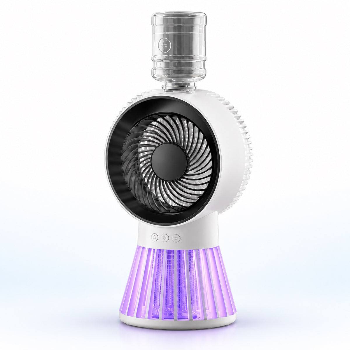 Ventilator 4 în 1 cu Umidificare și Capcană Țânțari