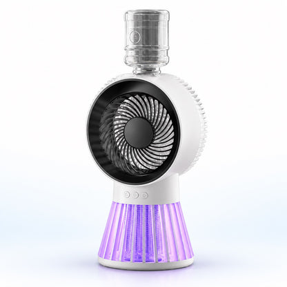 Ventilator 4 în 1 cu Umidificare și Capcană Țânțari