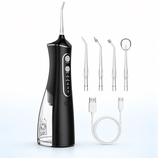 Irigator Bucal Reîncărcabil, Rezervor 200 ml, USB Type-C