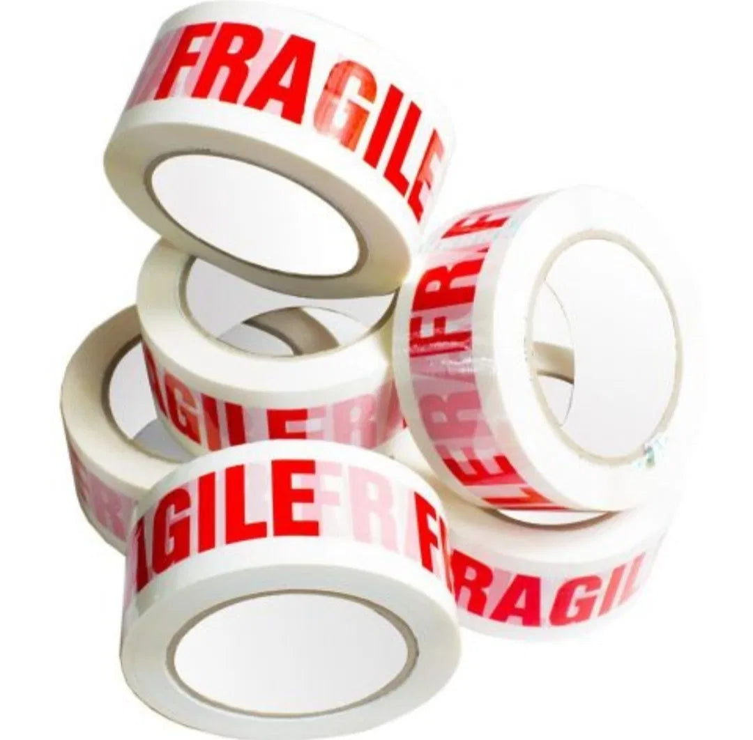 Banda adeziva Fragile, alba, 48 mm x 60 m
