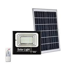 Proiector cu Panou Solar Separat +telecomanda, Functii Multiple 200 W