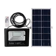 Proiector cu Panou Solar Separat +telecomanda, Functii Multiple 200 W