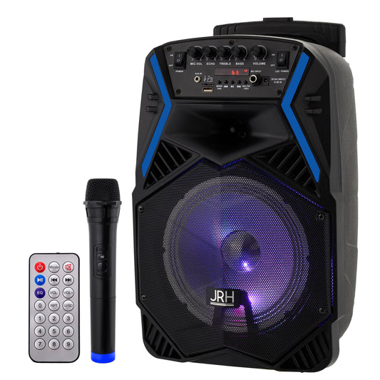 Boxa portabila tip troler JRH A81, 1800 mAh, USB, microfon wireless.