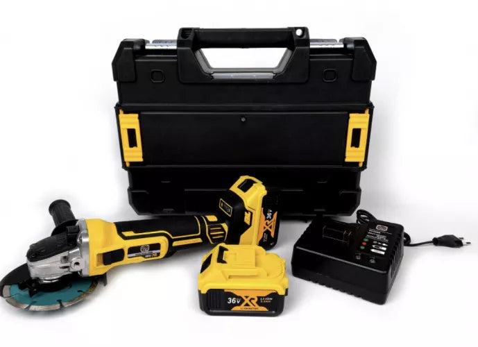 Polizor Unghiular (flex) cu 2 Acumulatori 98 V