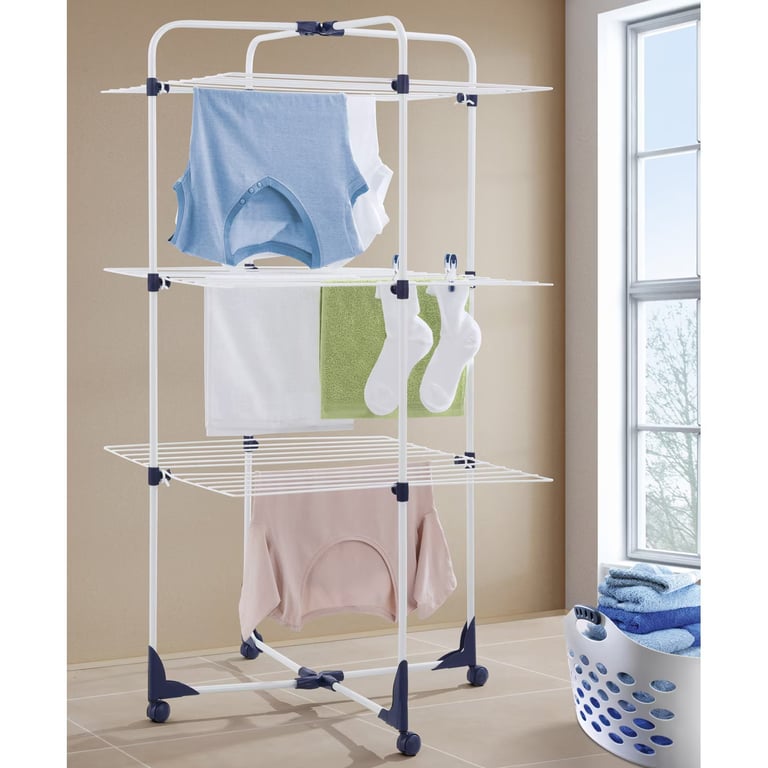 Uscător de rufe pliabil, 3 niveluri, compact 105 cm
