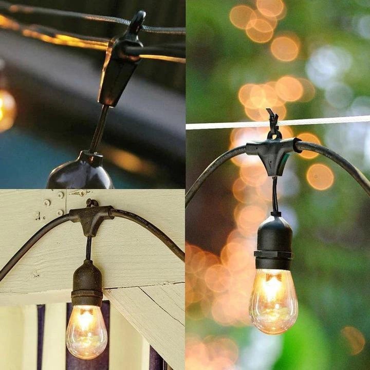Ghirlandă LED Exterior 10m, IP65, Priză, Conectabilă