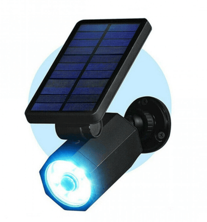 Lampă solară exterior cu senzor de mișcare, LED negru