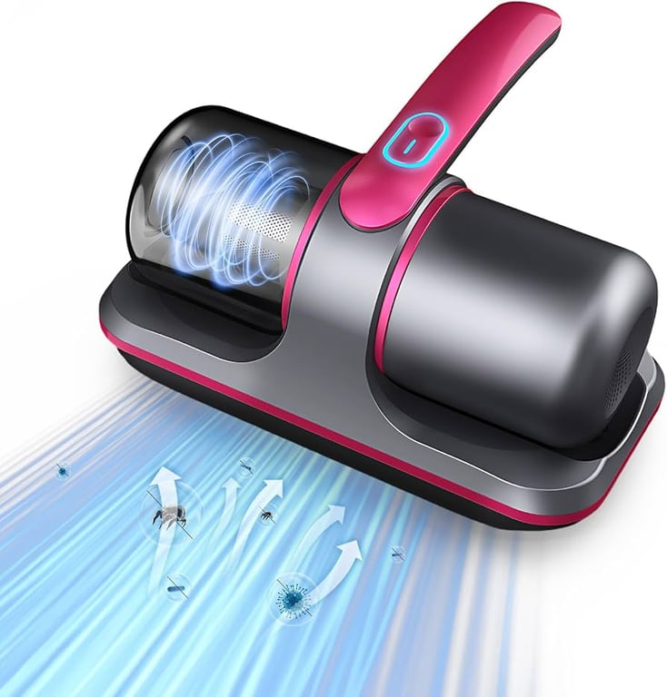 Mini aspirator de acarieni 4în1, lumină UV-C, 100W
