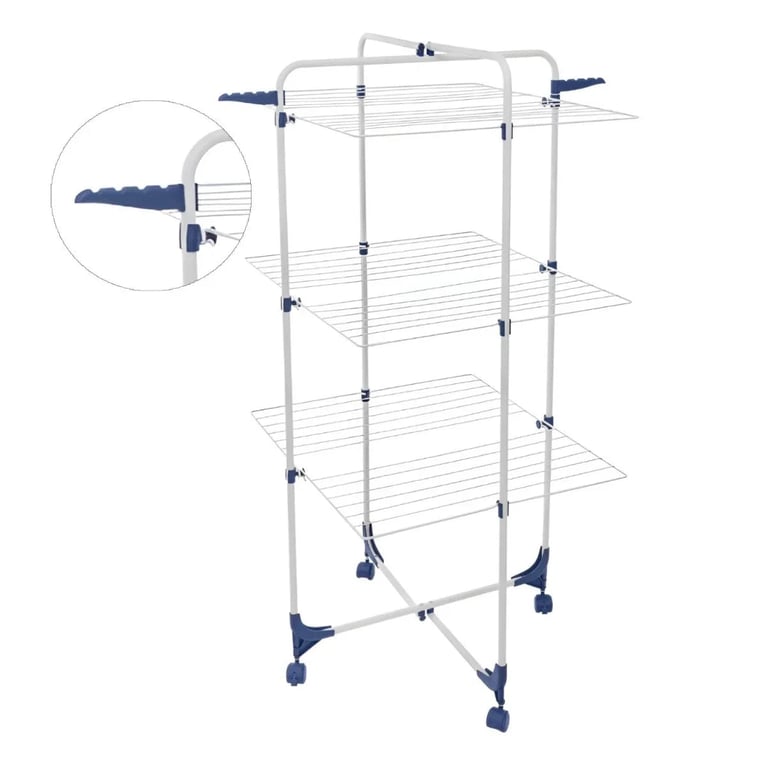 Uscător de rufe pliabil, 3 niveluri, compact 105 cm