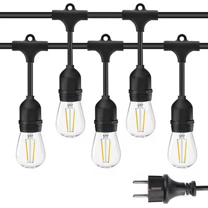 Ghirlandă LED Exterior 10m, IP65, Priză, Conectabilă