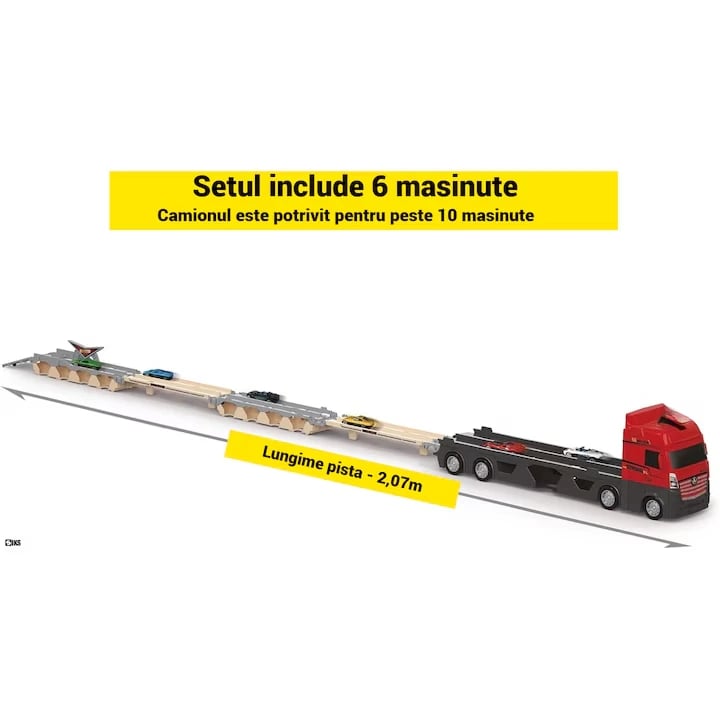 Trailer Transportor Mașinuțe cu Catapultă - Pliabil