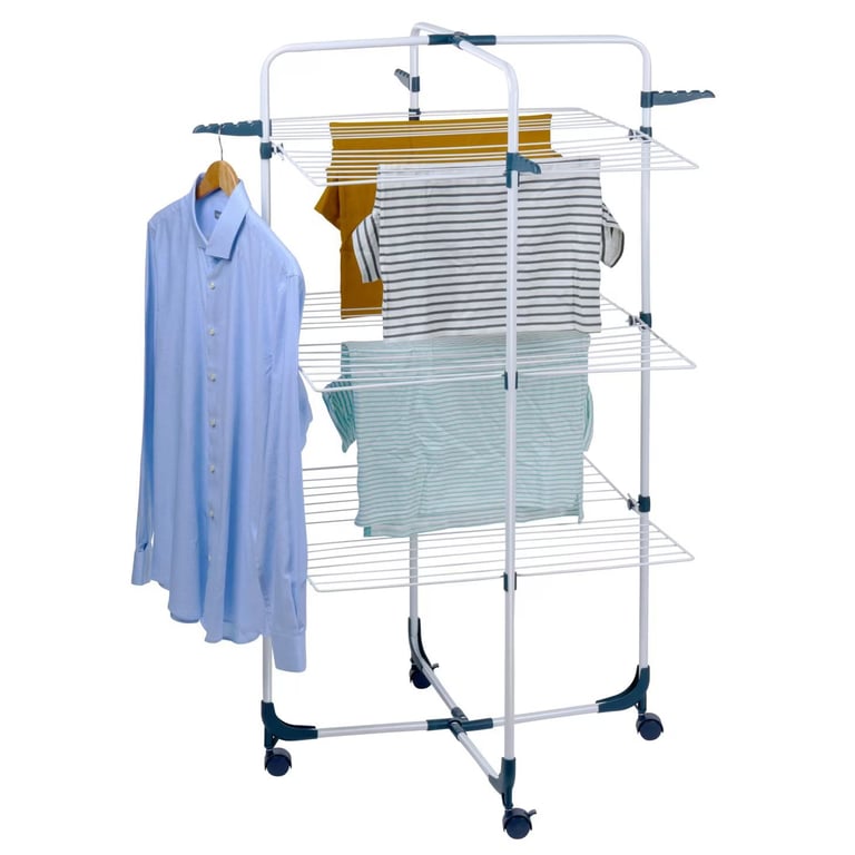 Uscător de rufe pliabil, 3 niveluri, compact 105 cm