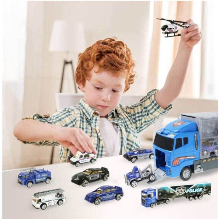 Camion cu Mașinuțe City Service, aliaj metalic 3+ ani