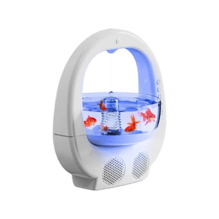 Boxă Bluetooth cu Umidificator Anti-Gravitațional 700ml