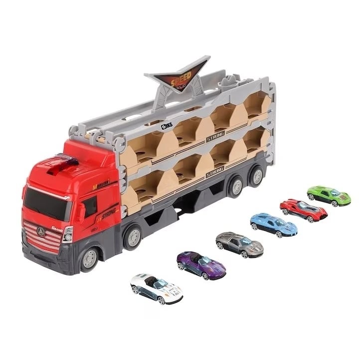Trailer Transportor Mașinuțe cu Catapultă - Pliabil
