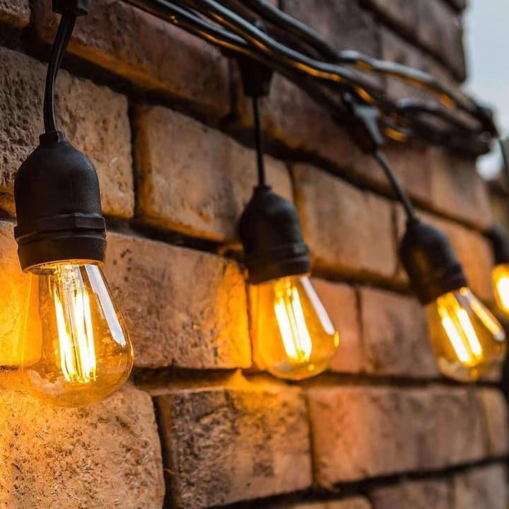 Ghirlandă LED Exterior 10m, IP65, Priză, Conectabilă