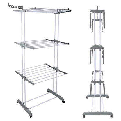 Uscător de rufe pliabil, 3 niveluri, compact 105 cm