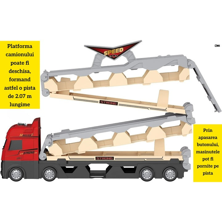 Trailer Transportor Mașinuțe cu Catapultă - Pliabil