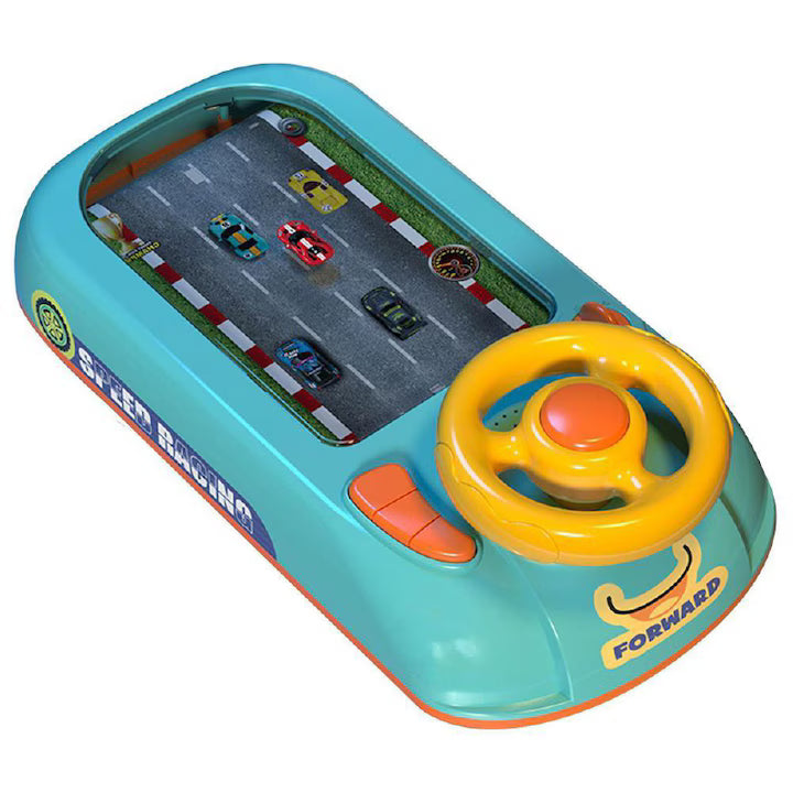 Jucarie Interactiva volan de condus cu circuit curse, sunete si functii, alimentare USB