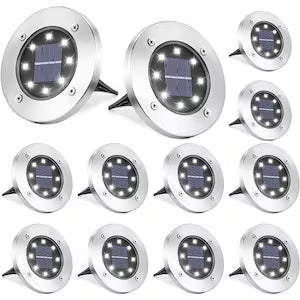 Set 4 Lampi Solare cu 8 Leduri