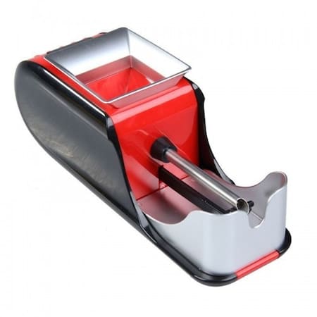 Aparat Electric Profesional de Facut Tigari JRH, Injector de Tutun, Design Ergonomic, Accesorii Incluse, Compact, Culoare Rosu Negru