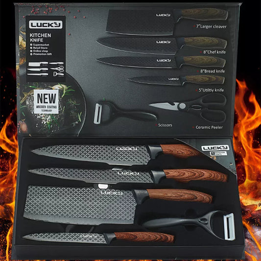 6 Piese Cutite set pentru bucatarie
