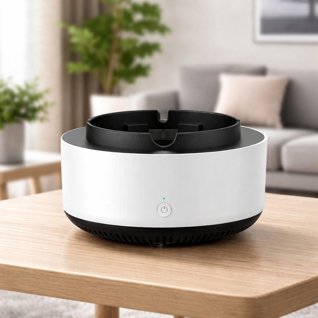 Scrumiera electrica inteligenta ,cu aspiratie