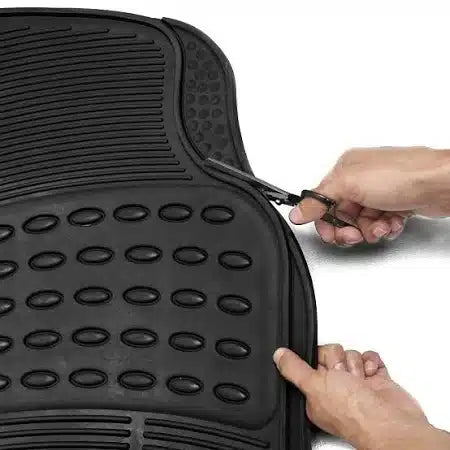 Set 4 covorase auto, PVC, Negru universale cu instalare rapida