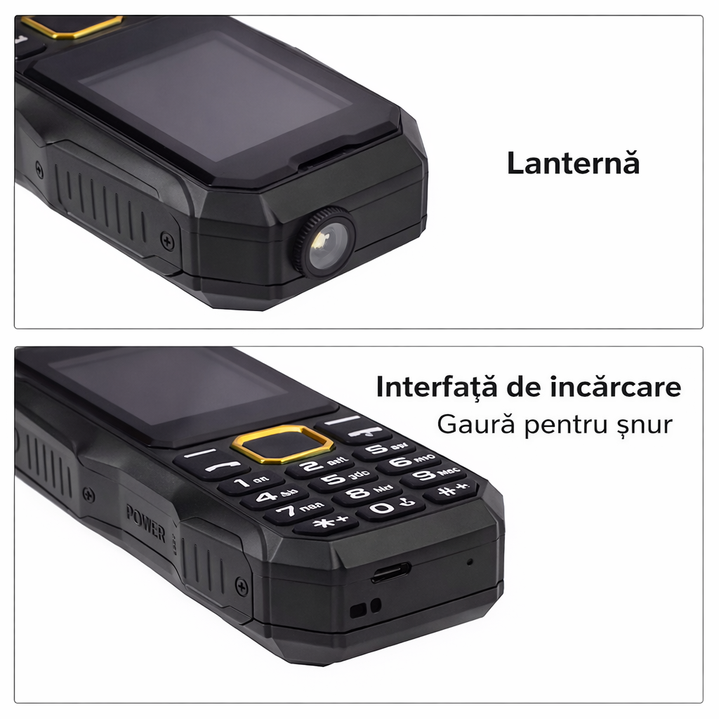 1+1 GRATIS! Telefon Militar, Dual Sim cu Carcasa Antisoc