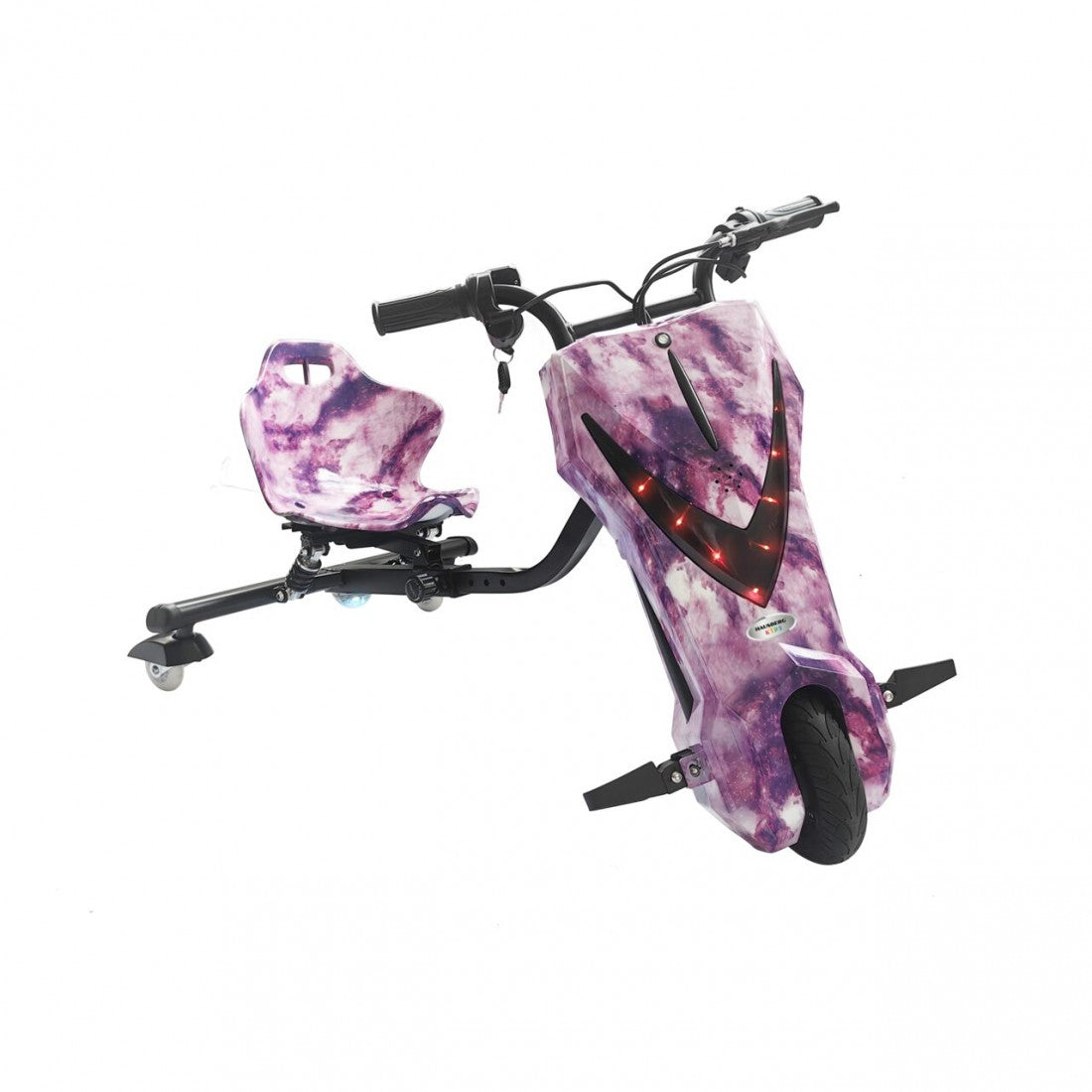 Tricicletă Electrică Drift Copii, 250W, Boxă Bluetooth, LED, 3 Viteze, până la 130 kg