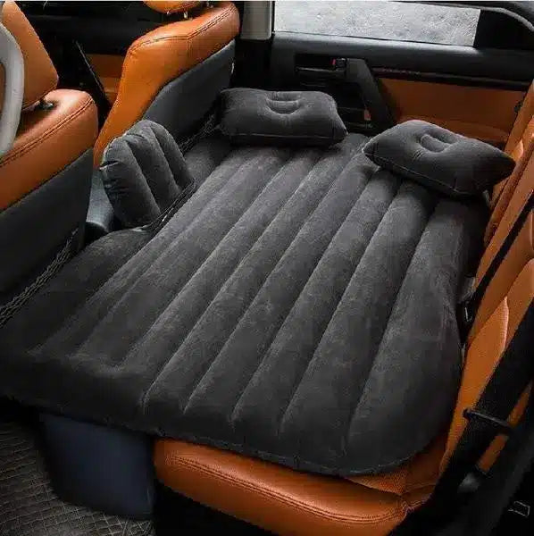 Saltea auto gonflabila cu pompa electrica inclusa, 145x95x45 cm, umflare rapida,